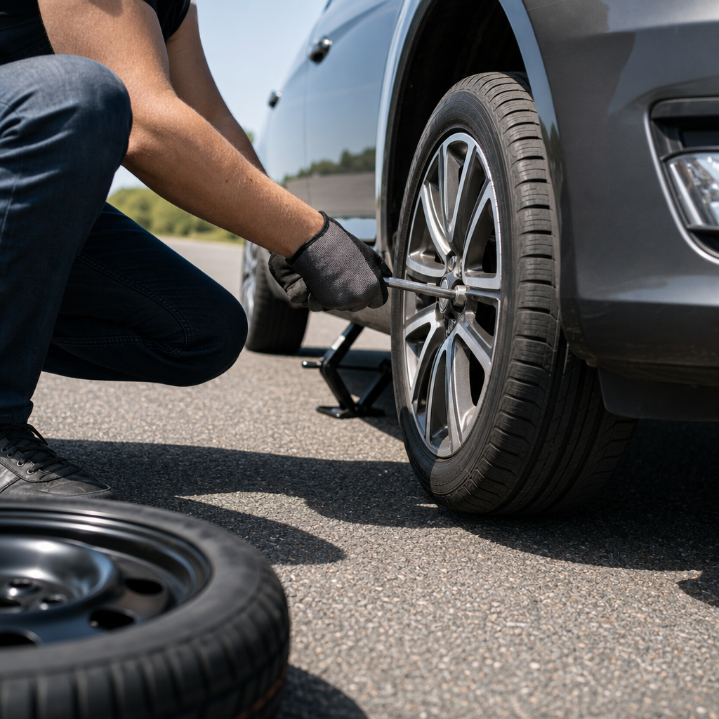 Driver Resources/smoke Or Steam Under Hood Stop Wait Or Call Tow — flat tire help image in West Palm Beach